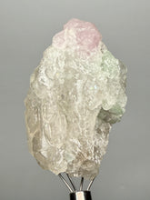 Load image into Gallery viewer, Pink Morganite &amp; Mint Green Tourmaline in Shiny Quartz – Pegmatite Mineral Specimen from Pakistan
