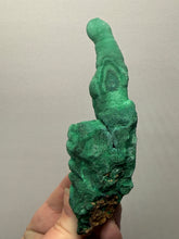 Load image into Gallery viewer, 5.5” High-Grade Malachite Stalactite “Cave” Formation | DR Congo | Mineral Collector Specimen
