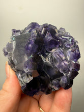 Load image into Gallery viewer, High-Grade “Tanzanite” Fluorite Cluster — Quan Zhou, Yongchun County, Fujian, China | Collector Mineral Specimen
