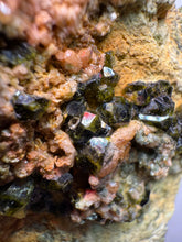 Load image into Gallery viewer, Gemmy Green Garnet on Matrix – Pakistan Collector Specimen
