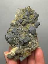 Load image into Gallery viewer, Moroccan Galena with Druzy Pyrite on Quartz | Collector Display Specimen

