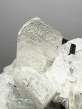 Load image into Gallery viewer, Dark Green Cap Stak Nala Tourmaline on Cleavelandite Matrix – Haramosh Mountains, Pakistan
