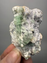 Load image into Gallery viewer, Light Purple Lepidolite with Light Green Tourmaline on Matrix – Pakistan Mineral Specimen | Collector Grade
