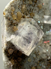 Load image into Gallery viewer, High Grade Blue YGX Fluorite, Quartz, &amp; Quartz Cluster – Yaogangxian Mine, Hunan, China | Collector Mineral Specimen
