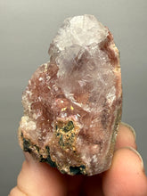 Load image into Gallery viewer, Pink Apophyllite on Red &amp; Green Heulandite – Deccan Traps, Maharashtra, India
