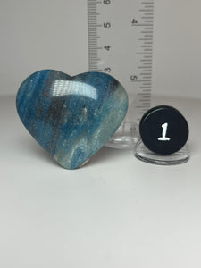 Blue Trolleite from Brazil • Heart