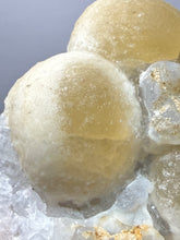Load image into Gallery viewer, Rare Botryoidal Yellow Fluorite on Quartz Matrix  Collector Mineral Specimen – Maharashtra, India
