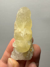 Load image into Gallery viewer, Rare Botryoidal Yellow Fluorite on Quartz Matrix  Collector Mineral Specimen – Maharashtra, India
