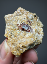 Load image into Gallery viewer, Naturally Faceted Zircon Crystal on Pegmatite–Quartz  and Biotite Matrix • Pakistan Mineral Specimen
