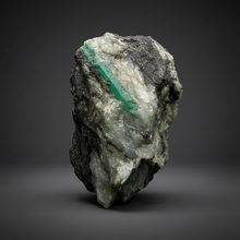 Load image into Gallery viewer, Emerald Variety Green Beryl on Matrix | Northern Bahia, Brazil | Collector Mineral Display Specimen
