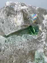 Load image into Gallery viewer, Blue Indicolite &amp; Mint Green Tourmaline on Quartz – Pegmatite Mineral Specimen from Pakistan
