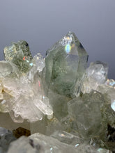 Load image into Gallery viewer, Chlorite-Included Quartz Cluster (Green Phantom Quartz) – Pakistan Mineral Specimen
