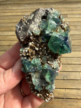 Load image into Gallery viewer, Rare Tenebrescent Color-Changing Cubic Fluorite | Hidden Forest Pocket — Diana Maria Mine, Frosterley, Weardale, County Durham, England
