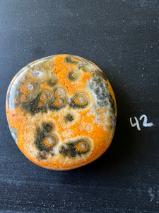 Bumblebee Jasper Agate Palm Stone from West Java, Indonesia • AAA High Grade