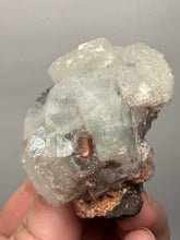 Load image into Gallery viewer, Lustrous Apophyllite over Red Heulandite (Zeolite Pocket) — Deccan Traps, Maharashtra, India
