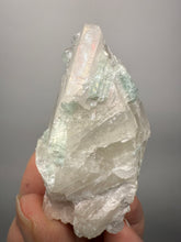 Load image into Gallery viewer, Blue Indicolite Tourmaline w Lepidolite on Quartz Matrix – Pegmatite Mineral Specimen from Pakistan
