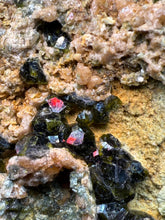 Load image into Gallery viewer, Gemmy Green Garnet on Matrix – Pakistan Collector Specimen

