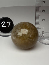 Load image into Gallery viewer, Golden Rutile Quartz (AKA Golden Angel Hair Quartz) Sphere
