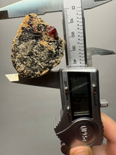 Load image into Gallery viewer, Naturally Faceted Zircon Crystal on Pegmatite–Biotite Matrix • Pakistan Mineral Specimen
