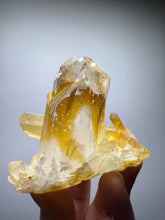 Load image into Gallery viewer, High Grade Golden Iron-Stained Himalayan Quartz Cluster | Rare Pakistan Mineral Specimen | Collector Display Crystal
