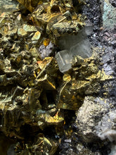 Load image into Gallery viewer, 5.7” New Find: Huanzala Mine Peru Sphalerite + Chalcopyrite + Apatite + Calcite + Quartz | Collector Display Specimen
