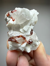 Load image into Gallery viewer, High-Grade Naturally Faceted Red Spessartine Garnet on Matrix — Skardu, Pakistan
