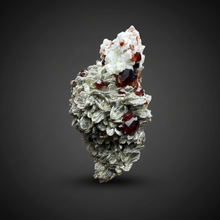 Load image into Gallery viewer, High-Grade Naturally Faceted Red Spessartine Garnet on Matrix — Skardu, Pakistan
