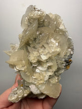 Load image into Gallery viewer, LARGE Silvery Bladed “Rose” Calcite Cluster – Yaogangxian Mine, Hunan, China
