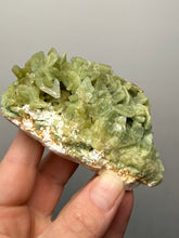 Load image into Gallery viewer, High-Grade Green Heulandite on Peach Stilbite Crystal Cluster | Deccan Traps, Maharashtra, India | Collector Mineral Specimen
