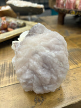 Load image into Gallery viewer, Lavender Stilbite Flower + Phantom Purple Apophyllite• VERY RARE • India
