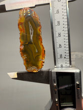 Load image into Gallery viewer, High-Grade Indonesian Sumatra Agate Pair – Vibrant Banded Chalcedony with Rich Color Zoning | Ethical Lapidary &amp; Collector Display Specimens
