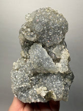 Load image into Gallery viewer, BIG Druzy Chalcedony Stalactite with Druzy Clear Apophyllite | Maharashtra, India
