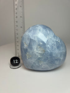 Blue Celestite Heart