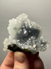 Load image into Gallery viewer, Druzy Chalcedony Stalactite with Druzy Clear Apophyllite | Maharashtra, India
