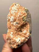 Load image into Gallery viewer, Peach Druzy Heulandite on Matrix – India | Rare Peach Crystal Mineral Specimen for Collectors &amp; Display
