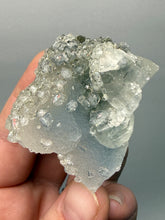 Load image into Gallery viewer, Druzy Chalcedony Stalactite with Druzy Clear Apophyllite &amp; Optical Calcite | Maharashtra, India
