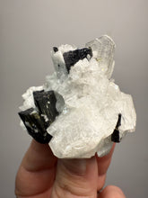Load image into Gallery viewer, Dark Green Cap Stak Nala Tourmaline on Cleavelandite Matrix – Haramosh Mountains, Pakistan
