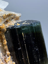 Load image into Gallery viewer, Blue Cap Dark Green Stak Nala Tourmaline on Cleavelandite Matrix – Haramosh Mountains, Pakistan
