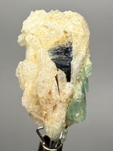 Load image into Gallery viewer, Blue Indicolite &amp; Mint Green Tourmaline on Matrix – Pegmatite Mineral Specimen from Pakistan
