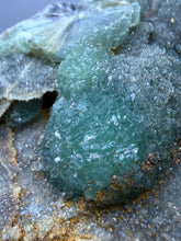 Load image into Gallery viewer, High-Grade Green Wavellite Collectors Specimen - Radiating Botryoidal Crystal Formation - Arkansas, USA
