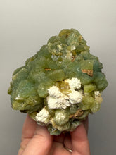 Load image into Gallery viewer, High-Grade Green Heulandite on Peach Stilbite Crystal Cluster | Deccan Traps, Maharashtra, India | Collector Mineral Specimen
