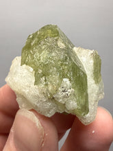 Load image into Gallery viewer, Electric Green Diopside on Quartz – Collector Mineral Specimen (Gilgit-Baltistan) Pakistan
