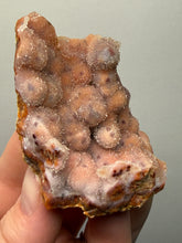 Load image into Gallery viewer, “Goblin Chalcedony” Pink &amp; Orange Druzy Botryoidal Stalactites — Tichka Massif, High Atlas, Morocco
