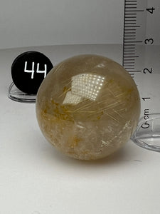 Golden Rutile Quartz (AKA Golden Angel Hair Quartz) Sphere