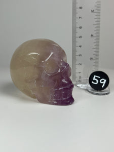 Fluorite • Rainbow Fluorite Skull