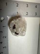 Load image into Gallery viewer, High-Grade Naturally Faceted Red Spessartine Garnet on Matrix — Skardu, Pakistan
