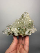 Load image into Gallery viewer, Chlorite-Included Quartz Cluster (Green Phantom Quartz) – Pakistan Mineral Specimen
