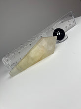 Load image into Gallery viewer, Dendrite Manganese and Iron Included Rainbow Fluorite Wand
