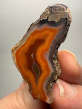 Load image into Gallery viewer, Polished Malawi Agate Half – High-Grade African Banded Agate Display Specimen
