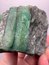 Load image into Gallery viewer, Emerald Variety Green Beryl on Matrix | Northern Bahia, Brazil | Collector Mineral Display Specimen

